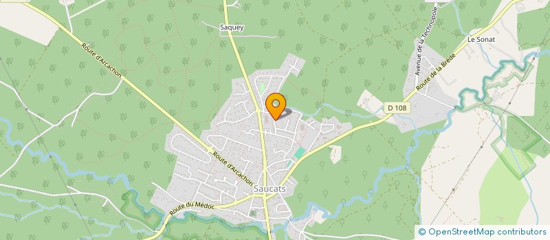 localisation de l'entreprise ASSOCIATION ACCUEIL ET ENTREPRENDRE  SAUCATS