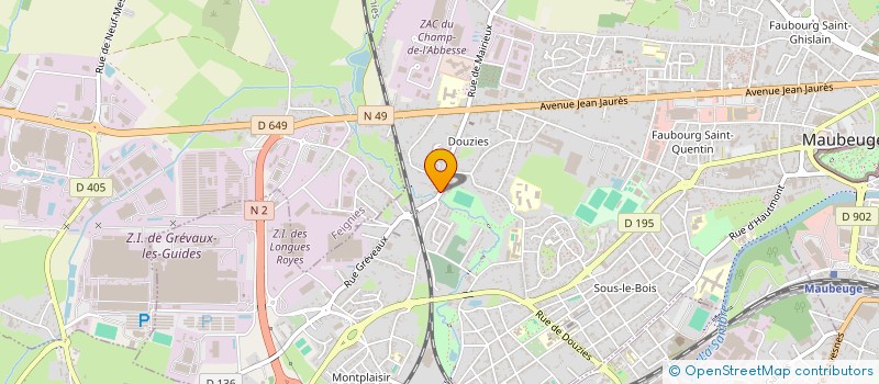 localisation de l'entreprise ASSOCIATION ACCUEIL ET PROMOTION SAMBRE à MAUBEUGE