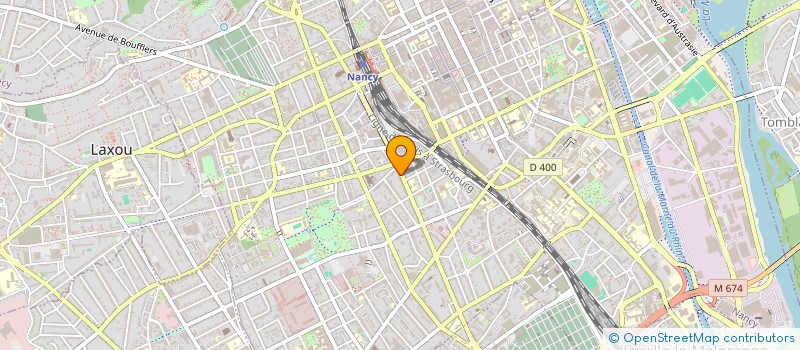 localisation de l'entreprise ASSOCIATION ACCUEIL ET REINSERTION SOCIALE  NANCY