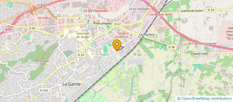 localisation de l'entreprise ASSOCIATION ACCUEIL FEMINA à LA GARDE