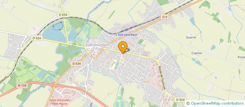localisation de l'entreprise ASSOCIATION ACCUEIL PARTAGE INITIATIVE EN GASCOGNE à L'ISLE-JOURDAIN