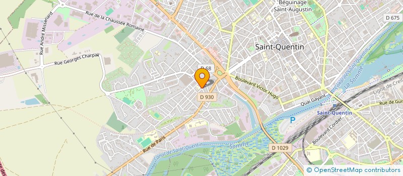 localisation de l'entreprise ASSOCIATION ACCUEIL PERISCOLAIRE LES BARBOUILLES à SAINT-QUENTIN