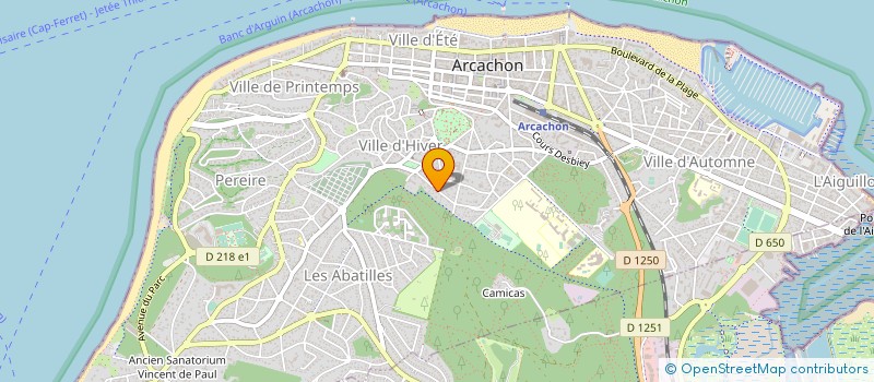 localisation de l'entreprise ASSOCIATION ACCUEILLIR EN ARCACHON à ARCACHON