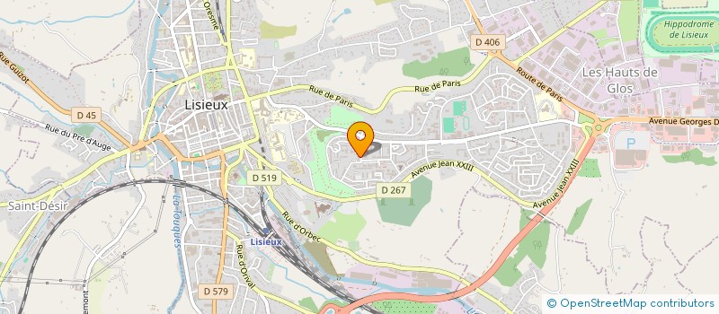 localisation de l'entreprise ASSOCIATION ACCUEILLIR SON ENFANT à LISIEUX