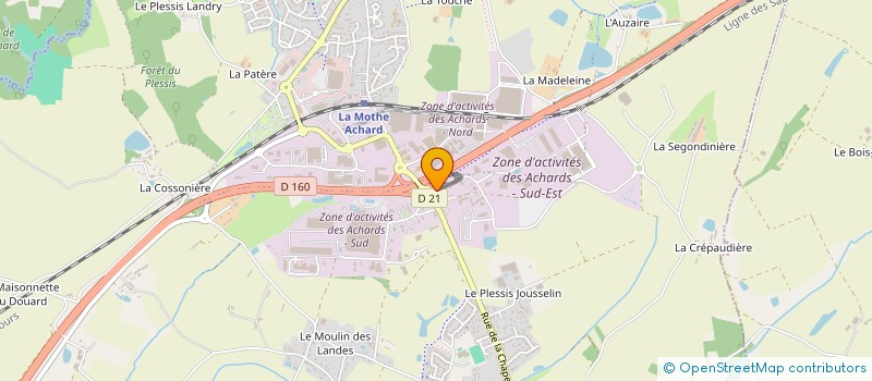 localisation de l'entreprise ASSOCIATION ACHARD ENTREPRISES  LES ACHARDS