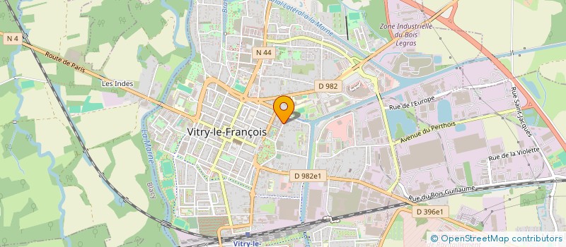 localisation de l'entreprise ASSOCIATION ACOPLUS  VITRY-LE-FRANCOIS