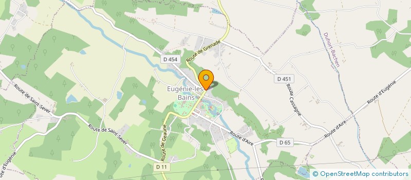 localisation de l'entreprise ASSOCIATION ACQS ENERGIE  EUGENIE-LES-BAINS