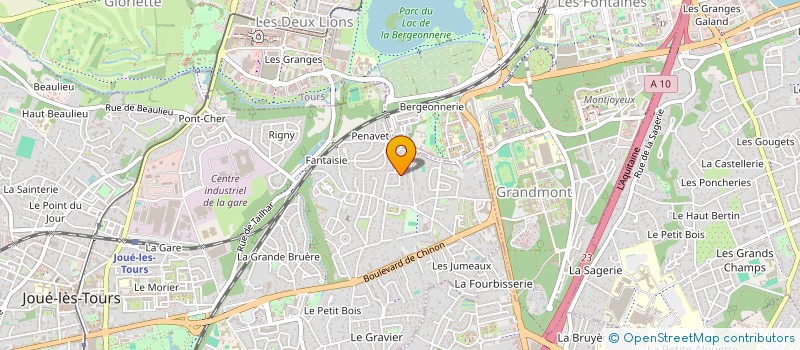 localisation de l'entreprise ASSOCIATION ACTE JOUE  JOUE-LES-TOURS