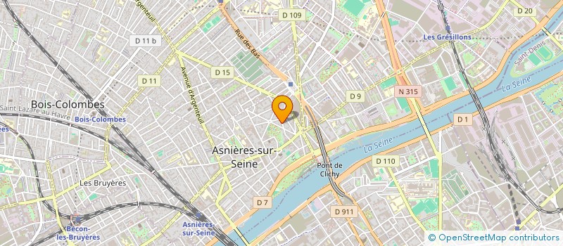 localisation de l'entreprise ASSOCIATION ACTELIER  ASNIERES-SUR-SEINE