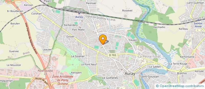 localisation de l'entreprise ASSOCIATION ACTILACK  SAINTE ANNE D'AURAY