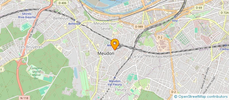 localisation de l'entreprise ASSOCIATION ACTION à MEUDON