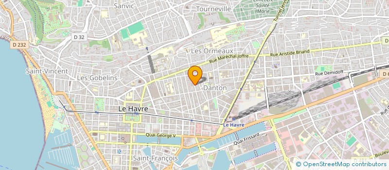 localisation de l'entreprise ASSOCIATION ACTION' FORM  LE HAVRE