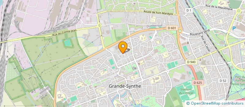 localisation de l'entreprise ASSOCIATION ACTION FRATERNELLE à GRANDE-SYNTHE