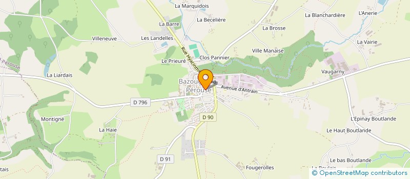 localisation de l'entreprise ASSOCIATION ACTION LANGAGE 35  BAZOUGES-LA-PEROUSE