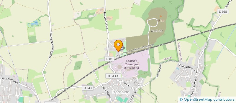 localisation de l'entreprise ASSOCIATION ACTION POUR L ENVIRONNEMENT ET ACCES A L EAU ET A L ELECTRICITE  HORNAING