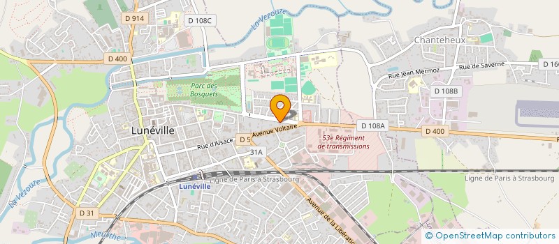 localisation de l'entreprise ASSOCIATION ACTION SOLIDARITE ENFANT  LUNEVILLE