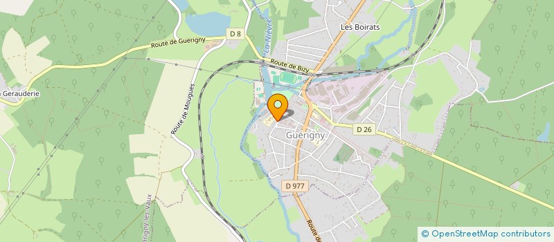 localisation de l'entreprise ASSOCIATION ACTION SOLIDARITE HUMANISME à GUERIGNY