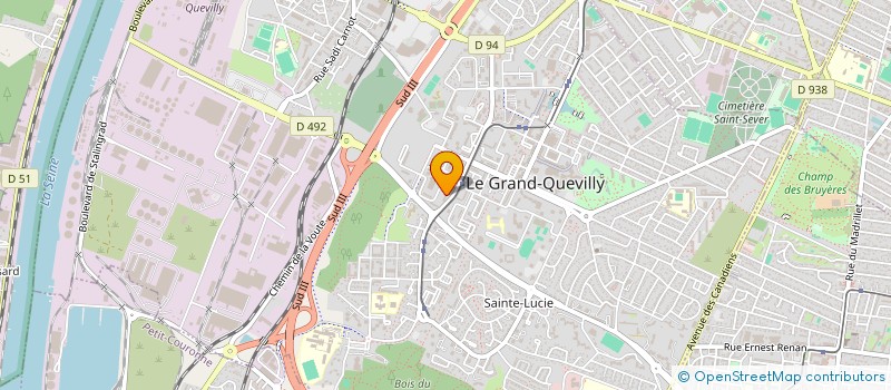 localisation de l'entreprise ASSOCIATION ACTIONS ET MEDIATION INTERCULTURELLE POUR L'INTEGRATION (AMII) à LE GRAND-QUEVILLY