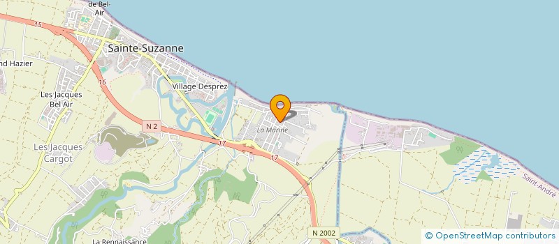 localisation de l'entreprise ASSOCIATION ACTIONS ET SOLIDARITE SAINTE-SUZANNE  SAINTE-SUZANNE