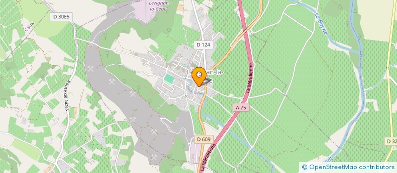 localisation de l'entreprise ASSOCIATION ACTIONS MELIORATIVES DE FORMATION EN OENOLOGIE RECHERCHE ETUDE ET SAUVEGARDE  LEZIGNAN-LA-CEBE