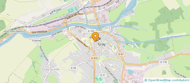 localisation de l'entreprise ASSOCIATION ACTIS à GRAY
