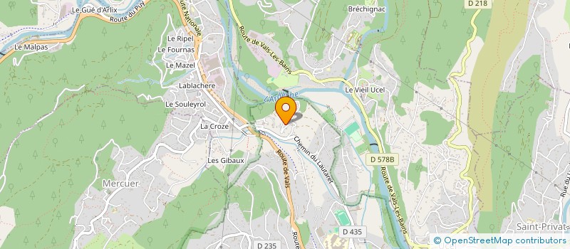 localisation de l'entreprise ASSOCIATION ACTISE LOI 1901 à AUBENAS