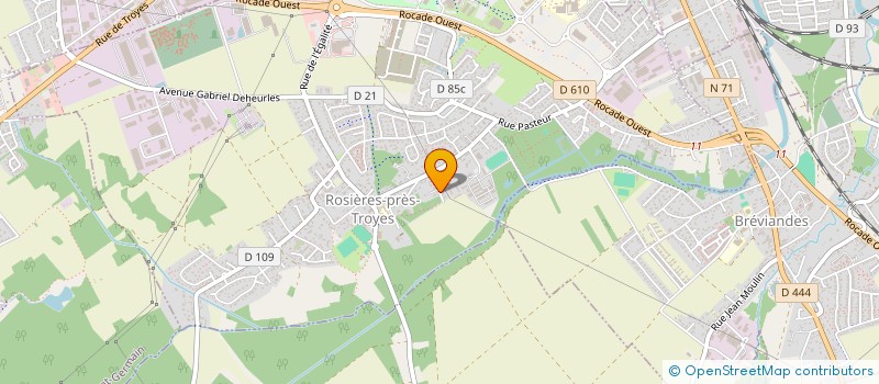 localisation de l'entreprise ASSOCIATION ACTIVITE MANUELLE RECHERCHE ET CREATION  ROSIERES-PRES-TROYES