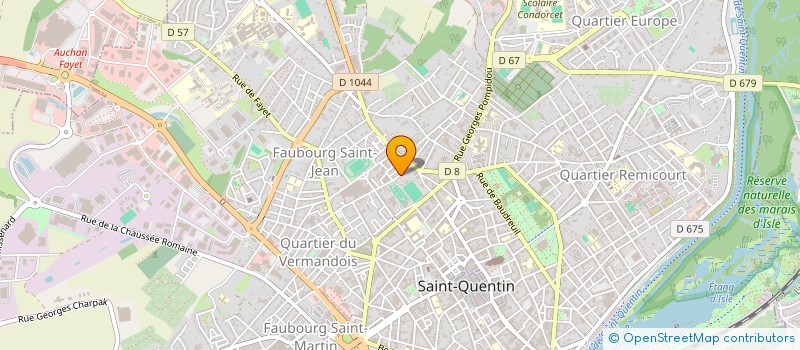 localisation de l'entreprise ASSOCIATION ACTUSS à SAINT-QUENTIN