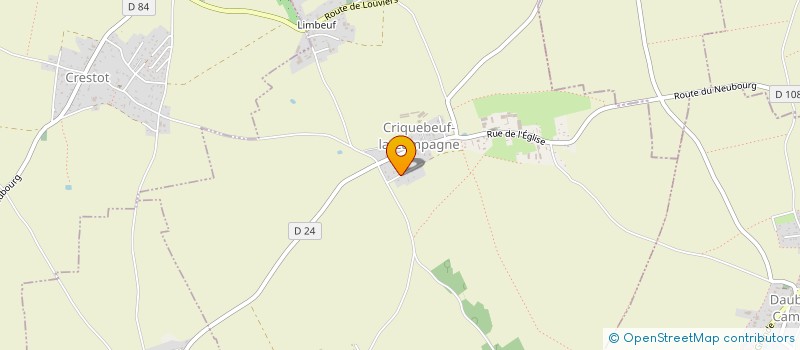 localisation de l'entreprise ASSOCIATION AD27  CRIQUEBEUF-LA-CAMPAGNE