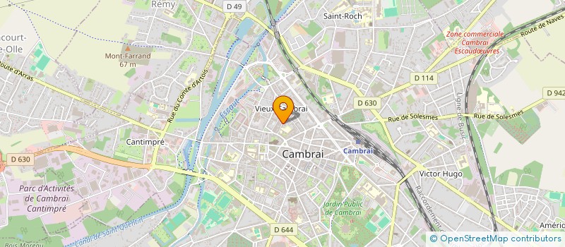 localisation de l'entreprise ASSOCIATION ADAC  CAMBRAI