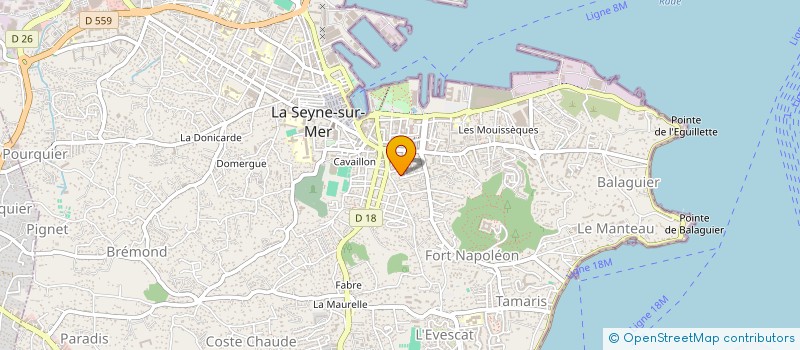 localisation de l'entreprise ASSOCIATION ADENZO MUSIQUE à LA SEYNE-SUR-MER