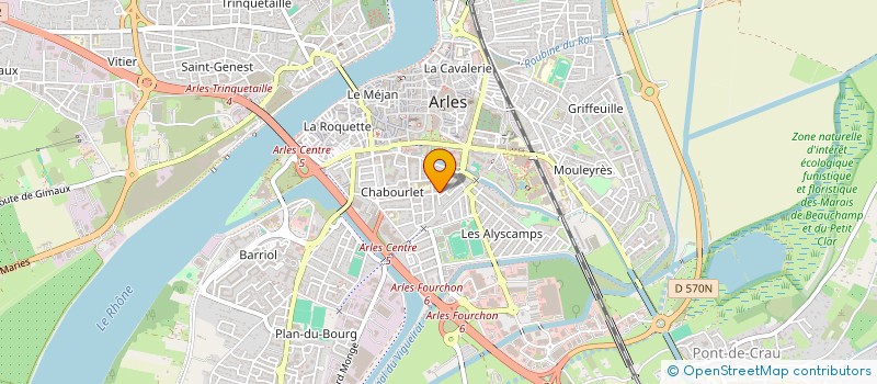 localisation de l'entreprise ASSOCIATION ADETIRE à ARLES