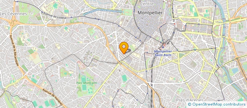 localisation de l'entreprise ASSOCIATION ADFI  MONTPELLIER