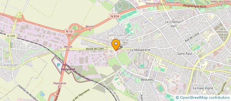 localisation de l'entreprise ASSOCIATION ADIF à CAEN