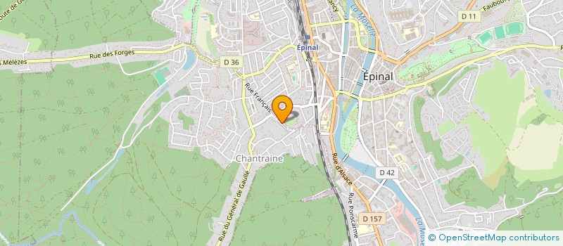 localisation de l'entreprise ASSOCIATION ADMR à EPINAL