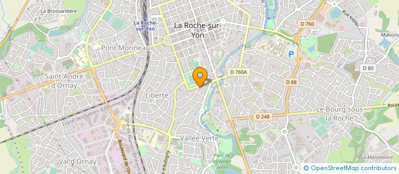 localisation de l'entreprise ASSOCIATION ADMR AIDE AUX AIDANTS  LA ROCHE-SUR-YON