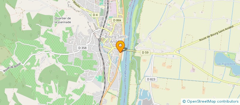 localisation de l'entreprise ASSOCIATION ADMR ASS FAMILIALE DE BOURG ST ANDEOL à BOURG-SAINT-ANDEOL
