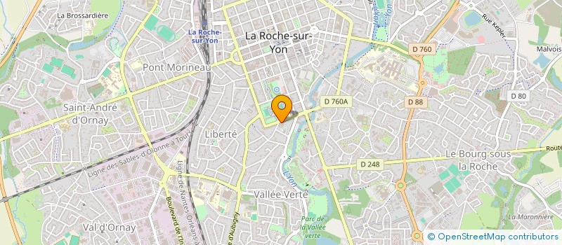 localisation de l'entreprise ASSOCIATION ADMR ASSISTANCE VENDEE  LA ROCHE-SUR-YON