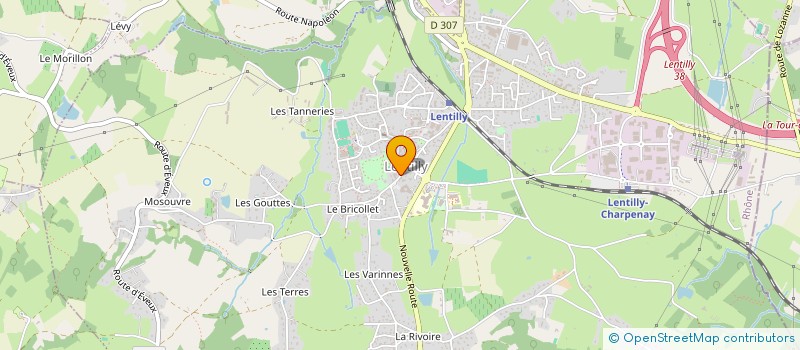 localisation de l'entreprise ASSOCIATION ADMR D AIDE A DOMICILE DE LENTILLY FLEURIEUX  LENTILLY