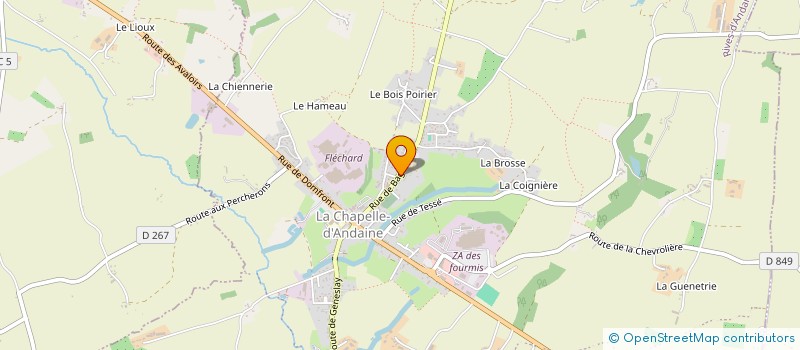 localisation de l'entreprise ASSOCIATION ADMR D ANDAINES à RIVES D'ANDAINE