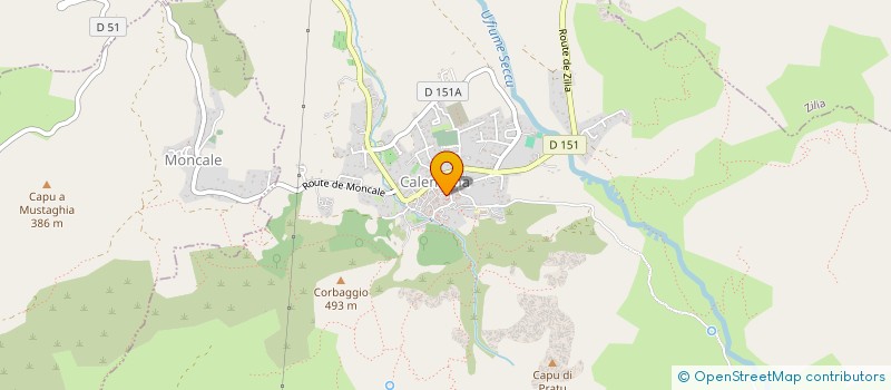 localisation de l'entreprise ASSOCIATION ADMR DE CALENZANA à CALENZANA