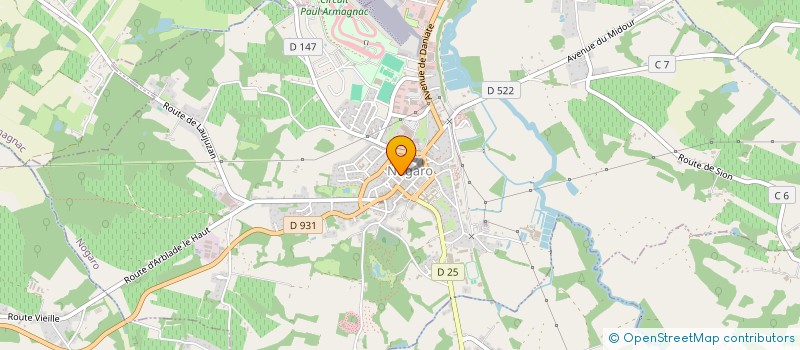 localisation de l'entreprise ASSOCIATION ADMR GERS OUEST  NOGARO