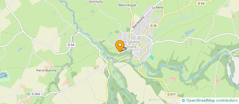 localisation de l'entreprise ASSOCIATION ADMR LE CASTEL  SAINTE-SEVERE-SUR-INDRE