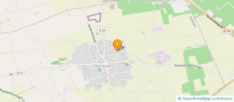 localisation de l'entreprise ASSOCIATION ADMR LES POMMES REINETTES à MOLLEGES