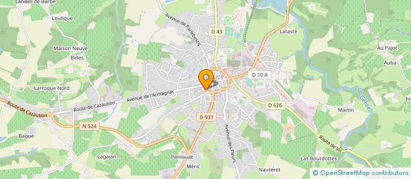 localisation de l'entreprise ASSOCIATION ADMR POLE ARMAGNAC à NOGARO