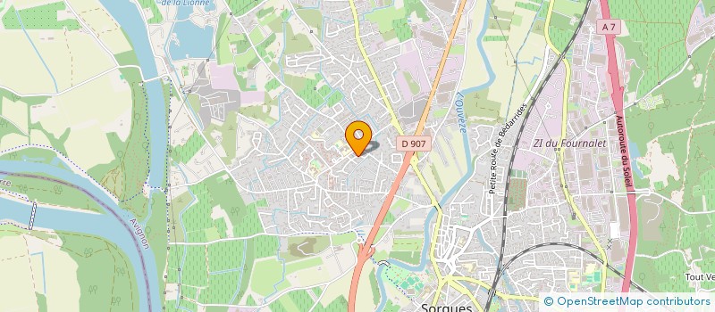 localisation de l'entreprise ASSOCIATION ADOR ACTION  SORGUES