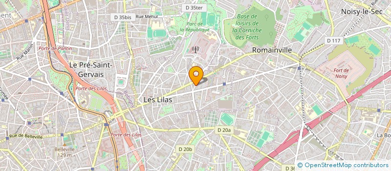 localisation de l'entreprise ASSOCIATION ADPI à LES LILAS