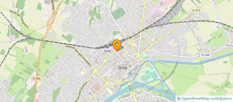 localisation de l'entreprise ASSOCIATION ADPPTS à DOLE