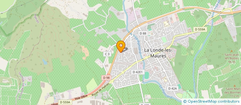 localisation de l'entreprise ASSOCIATION AERIA  LA LONDE-LES-MAURES