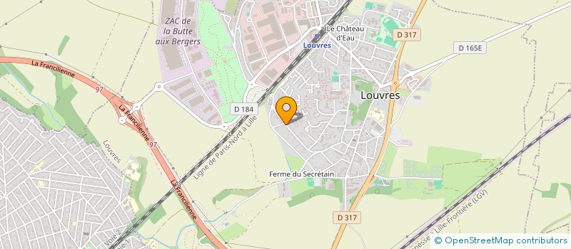 localisation de l'entreprise ASSOCIATION AEROFIBRE  LOUVRES